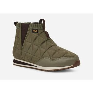 Teva Women's Olive Quilted Ankle Boots